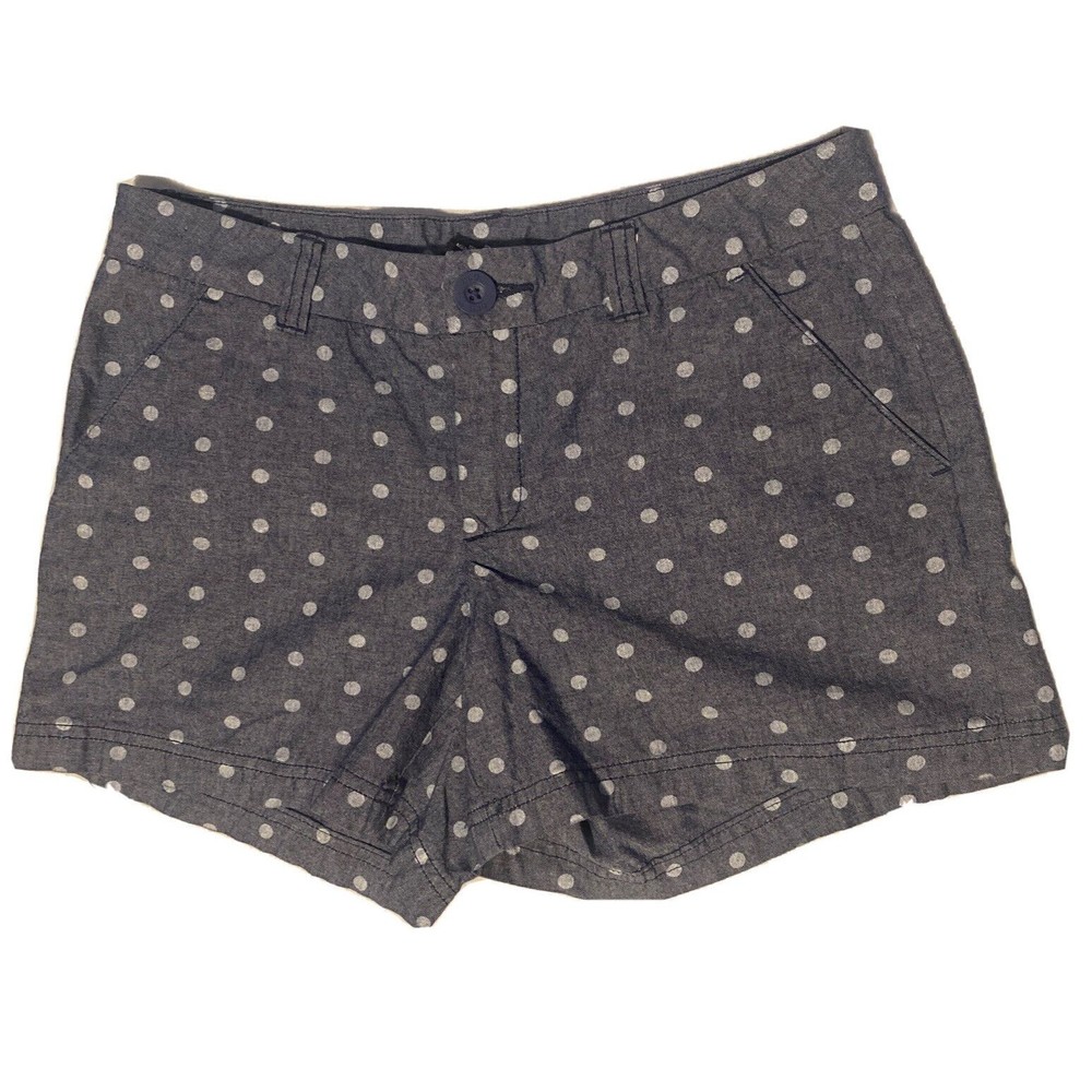 BCG Blue And White Polkadots Chino Shorts Women’s Size 2